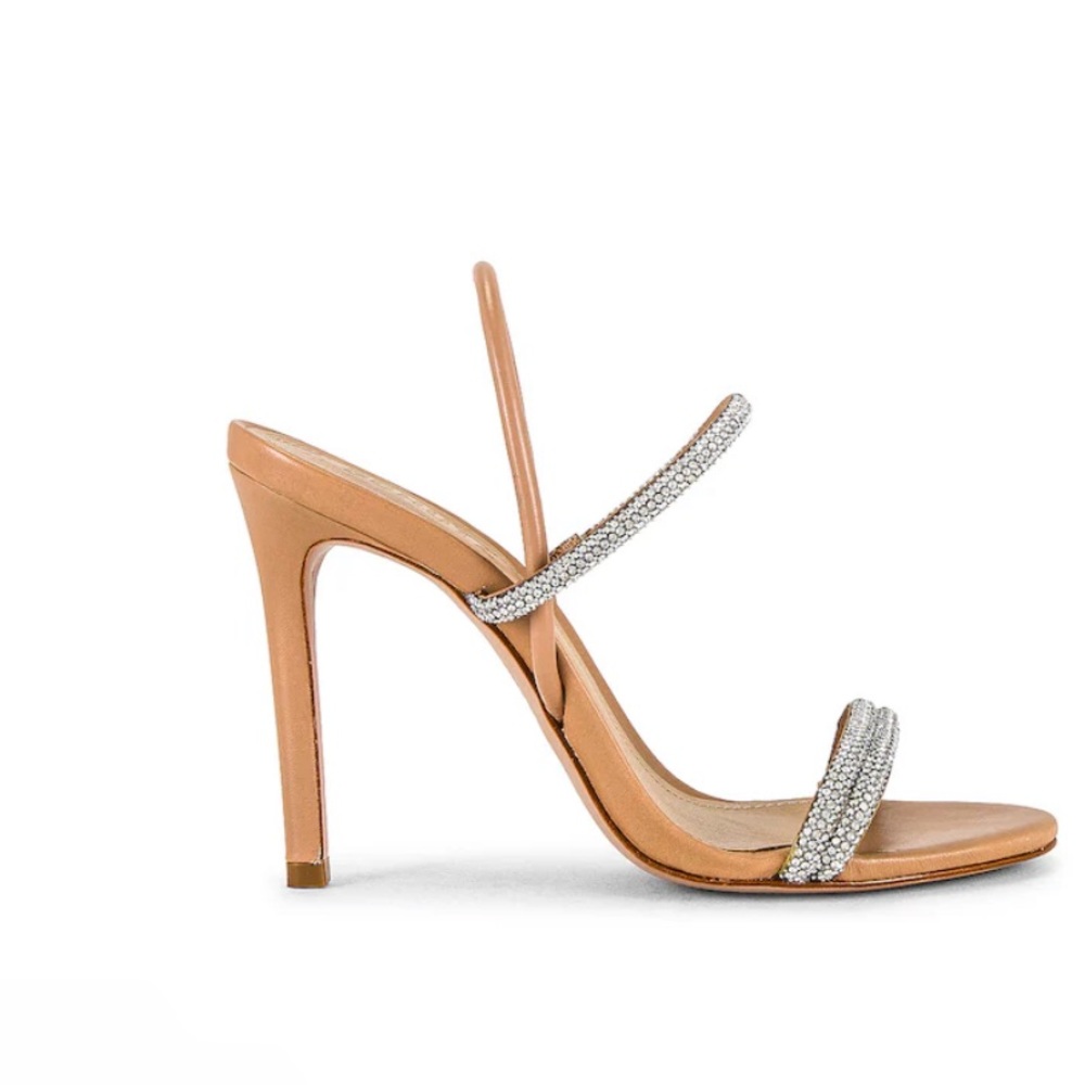 Schutz Whiteley Sandal in Cristal & True BeigeS size 8